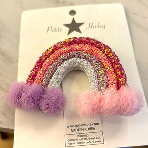 Petite Hailey rainbow clip new